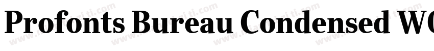 Profonts Bureau Condensed W01Bd字体转换